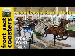 Cedar Point 2016 Racing Derby POV 4K On-Ride Cedar Downs Horse Racing Carousel Ride Since 1920!