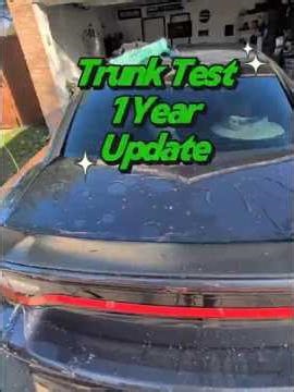 12 Month Update | CCI Ceramic Coating Inc Trunk Test