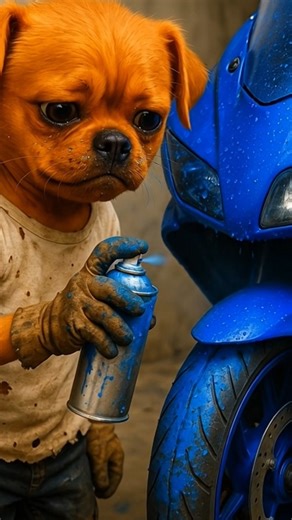 Pappu’s Rise: The Blue R15 Reborn”#trendingshorts #cute #dogstory #animalstory