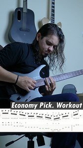 🎸Let's practice this Economy picking guitar workout in Bm! Palhetas @hanamotodesigns #guitar #economypicking | Matheus Duarte