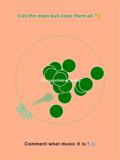 Green Ball DUPLICATES After Each Bounce 💀 #hypnotizing #bouncingball #simulation #asmr #adhd