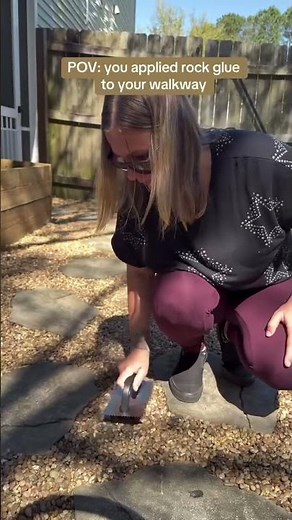 How to Keep Landscape Rocks in Place on Walkways | PetraMax LockScape Rock Glue ASMR Demo