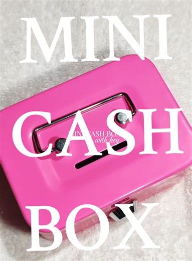 Mini Cash Box with Lock for Safe Storage