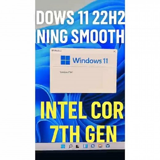 On Intel Core i3 7th Gen Windows 11 24H2 Running Smoothly #Windows11#IntelCorei37thGen