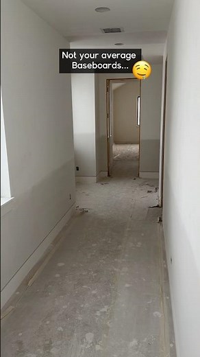Baseboards flush with the wall…🤩