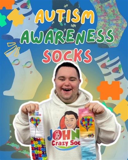🧩 April is Autism Awareness Month — and at John’s Crazy Socks, this isn’t just a cause… it’s personal. 💙 Autism touches so many lives — including ours. We are proud to employ amazing colleagues on the autism spectrum who help us fulfill our mission every day. That’s why we created a special collection of Autism Awareness Socks — to help YOU show your love, support, and commitment to acceptance. ✨ When you wear these socks, you’re doing more than raising awareness — You’re celebrating neurodive