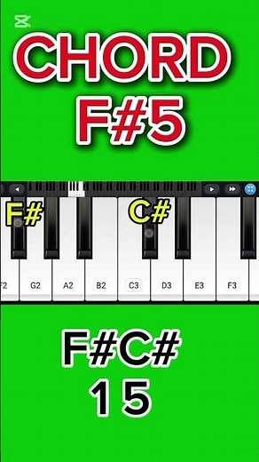 F#5 CHORD ON PIANO FOR BEGINNERS|#piano #song #pianotutorial #music #shorts #youtubeshorts
