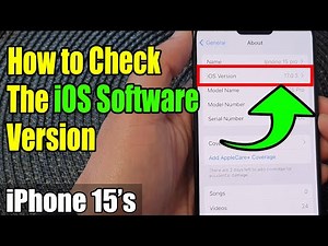 iPhone 15/15 Pro Max: How to Check The iOS Software Version