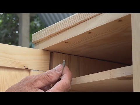 Awesome Woodworking project // Wooden Cabinet Uses Magnets As A Creative Door Locking System