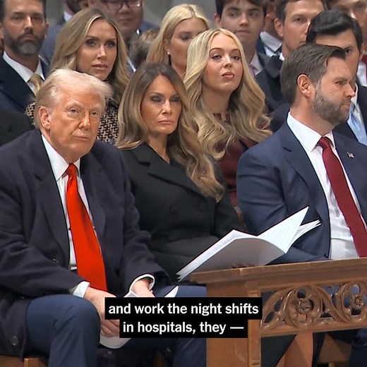 The bishop at President Trump’s inaugural prayer service on Tuesday implored him to “have mercy” on gay, lesbian and transgender children, as well as undocumented immigrants. “I ask you to have mercy upon the people in our country who are scared now,” asked Bishop Mariann Edgar Budde, leader of the Episcopal diocese of Washington. “There are gay, lesbian and transgender children in Democratic, Republican and independent families, some who fear for their lives.” Read more: https://nyti.ms/4jryrMR