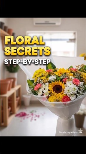 Sunflower Hand Bouquet Tutorial 🌻 | Beautiful Flower Arrangement Idea 2026