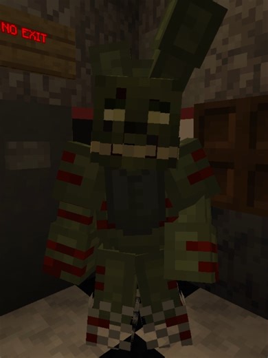 Springtrap Armourstand Recreation #fypシ゚ #youtube #contentcreator #minecraft #fnaf #springtrap #fivenightsatfreddys #fnaf3 #creative