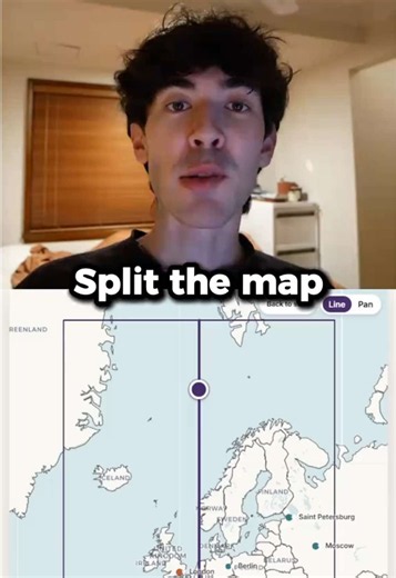Split the Map in Half by its Population You can play this game at GeoSlice.net :) #geography #maps #quiz #geoslice #population