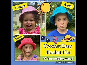 How to Crochet Easy Bucket Hat | Crochet Fisherman Hat | Crochet Beach Hat | Crochet Hat | DIY Hat