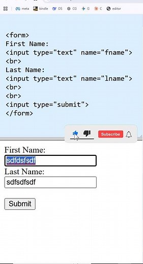 HTML form tutorial #htmlforms #htmltutorial