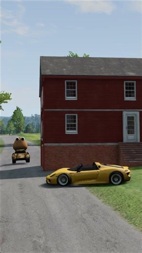 POU TANK vs Yellow Car? | BeamNG.Drive