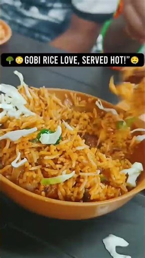 120/-🤯Crispy gobi + spicy rice = perfect combo 😋🔥#shorts #viral #foodie