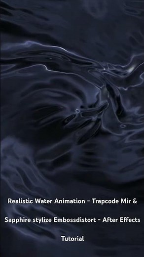Realistic Water Animation - Trapcode Mir. After Effects Tutorial. #shorts #short