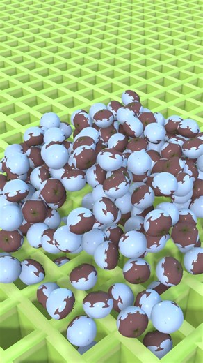 Incredible sphere collapse physics simulation #simulation #shorts