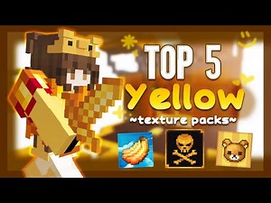 ⭐Top 5 YELLOW Texture Packs for PvP (Minecraft 1.8.9)