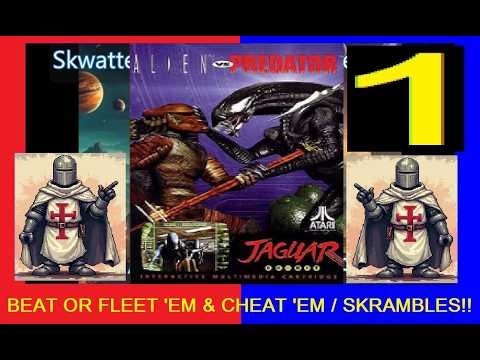 ALIEN VS PREDATOR V1 – ATARI JAGUAR - SKWATTER'S SKRAMBLES - BEAT OR FLEET 'EM AND CHEAT 'EM!!