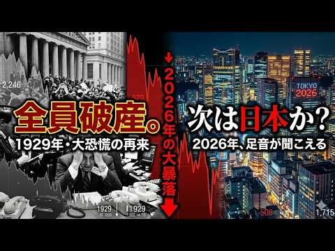 1日で資産が紙クズに…世界恐慌の真実。2026年、次に狙われるのは「日本」か？