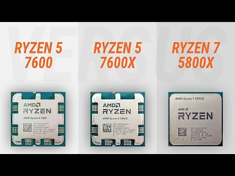 Ryzen 5 7600 vs Ryzen 5 7600X vs Ryzen 7 5800X w/ RTX 4090
