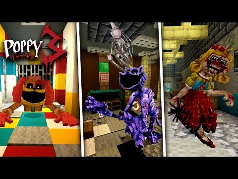 Poppy Playtime Chapter 3 In Minecraft Full Map Gameplay
