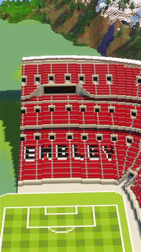 Minecraft Easy Fotball Stadium⚽ Download & 3D build guide ➡️Link in bio 🔗Search: rafaelabuilds.com 💕