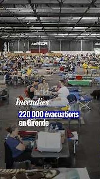 Wildfires in France: 220,000 evacuations in Gironde #rtbf #shorts