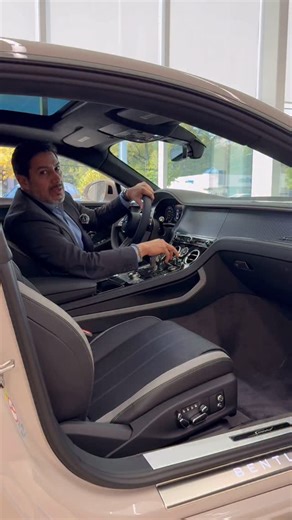 A signature #Bentley detail: the Rotating Display. It allows the driver to choose between a 12.3” high-resolution touchscreen and a veneered panel housing three handcrafted analogue dials, all at the touch of a button. | Bentley Paramus