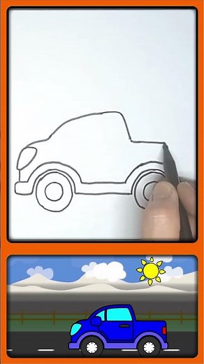 Drawing Truck - Pickup Truck🛻 The Best Drawing Tips For Kids: How To Draw A Truck Step-By-Step