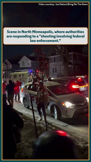 JUST IN: The current scene in North Minneapolis, where authorities are responding to a "shooting involving federal law enforcement. | Bring Me The News