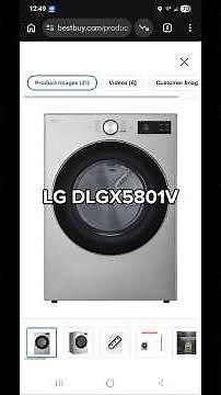 EASY 2025+ LG dryer PROPANE CONVERSION (LG DLGX5801V)