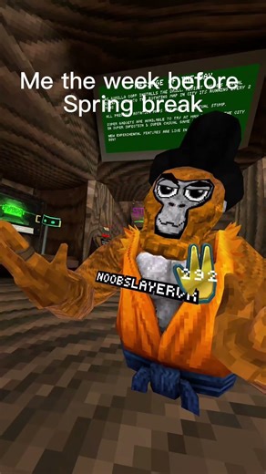 Me before spring break #gorillatag #vr #gtag #funny #meme #skit #shorts