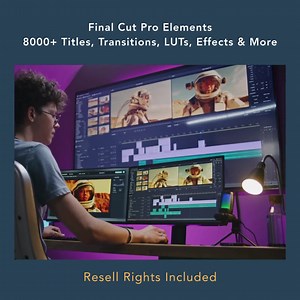 8000  Final Cut Pro Elements Bundle | Templates, Transitions, Titles, Effects, Lower Thirds, Overlays, Video Editing Pack | Resell Rights - Etsy Canada