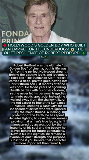 🔴 He lost his first child and almost lost his faith... 😭 The incredible journey of Robert Redford.
