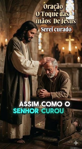 Oração O Toque das Mãos de Jesus serei curado