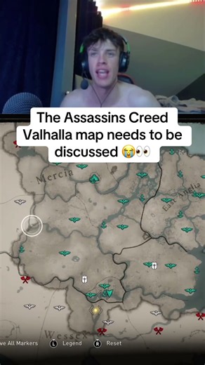 The Assassins Creed Valhalla map needs to be discussed! #gaming #trending #assassinscreed #shorts