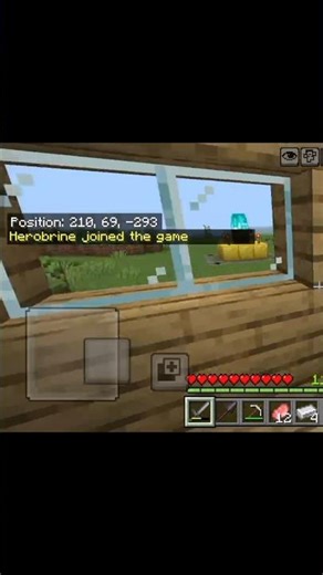 Minecraft Herobrine Moment!! 😱🤯 #minecraft #gaming #shorts