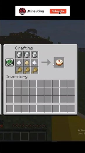 How To Make Cake in Minecraft 🎂 Easy Craft #minecraft #gaming #shorts #trending #minecraftcake