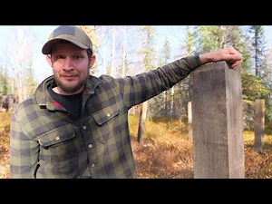 Off-Grid Alaska Cabin Build | Sinking Posts for the Foundation