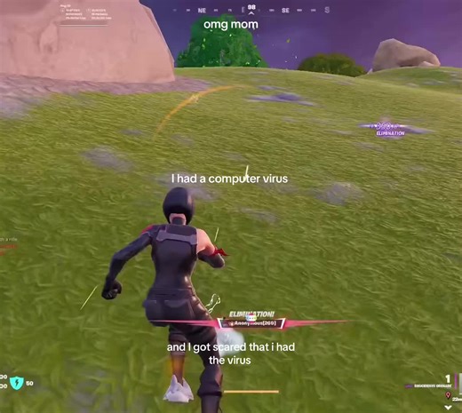 Funny Fortnite Moment: Computer Virus Panic