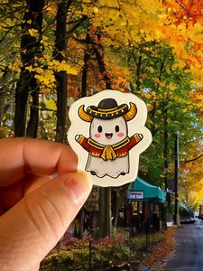 Matador Ghost Sticker – Cute Halloween Vinyl Decal, Spooky Spanish Matador Ghost, Día De Los Muertos Aesthetic Stickers - Etsy