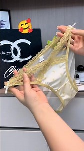 Cute Pastel Yellow Sheer Lingerie with Transparent Back 💛✨ | 透明感下着