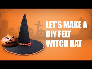 DIY Halloween Witch Hat Tutorial | Halloween Crafts