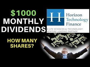 How Many Shares Of Stock To Make $1000 A Month? | Horizon Technology Finance (HRZN)