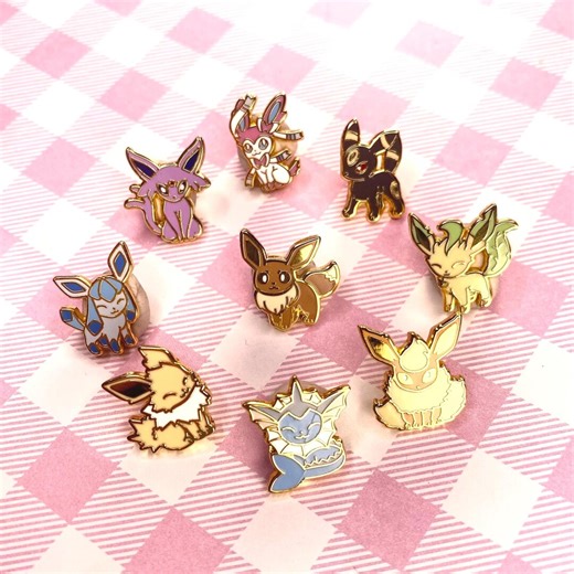 Eeveeloution Poke Monster Mini Micro Pins - Etsy