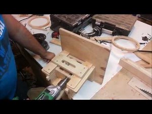 Homemade oscillating spindle sander - drill powered!