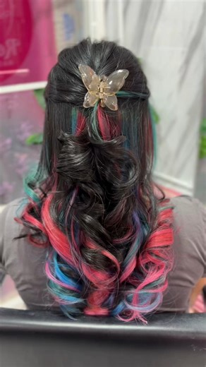 Peek-a-Boo Ombre Hair Colour Techniques